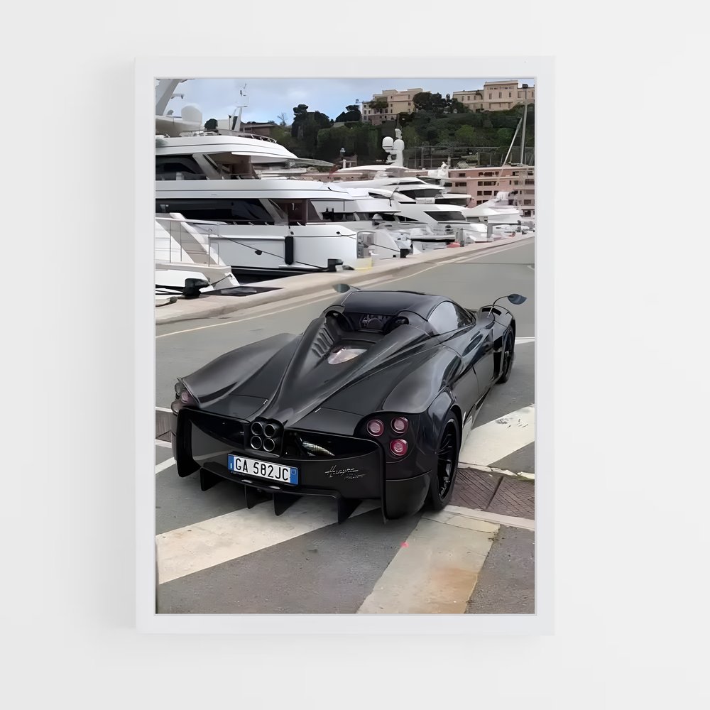 Poster Voiture Huayra Roadster Raffiné – affiche Pagani (vue 3)